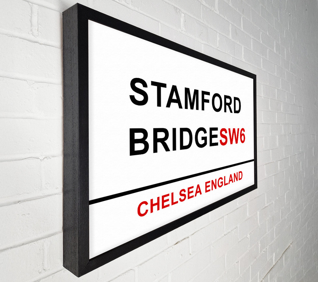  A Canvas Print of Stamford Bridge Signs Canvas Wall Art
