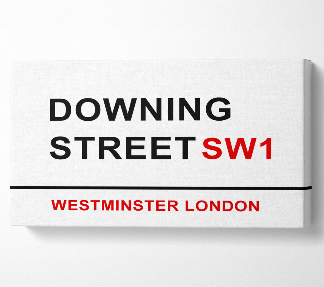  A Canvas Print of Downing Street Signs Canvas Art