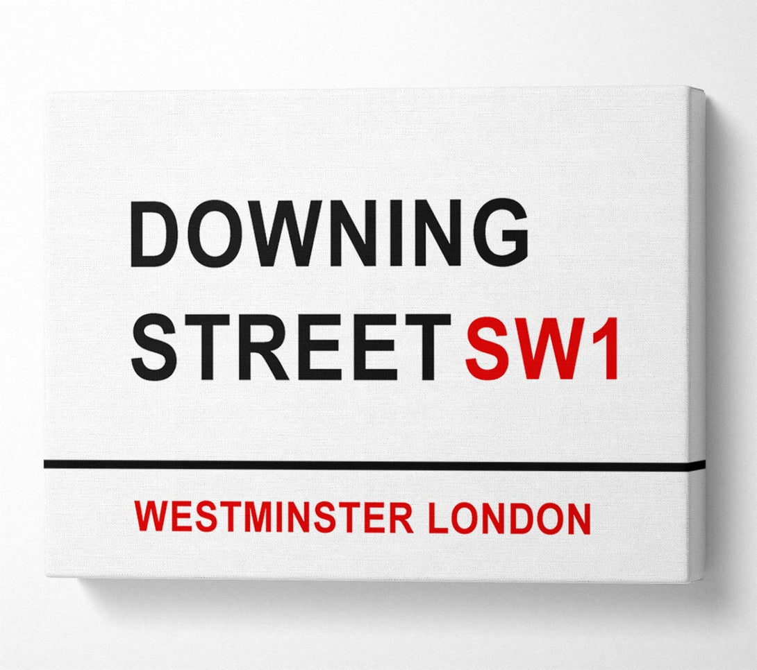  A Canvas Print of Downing Street Signs Canvas Art