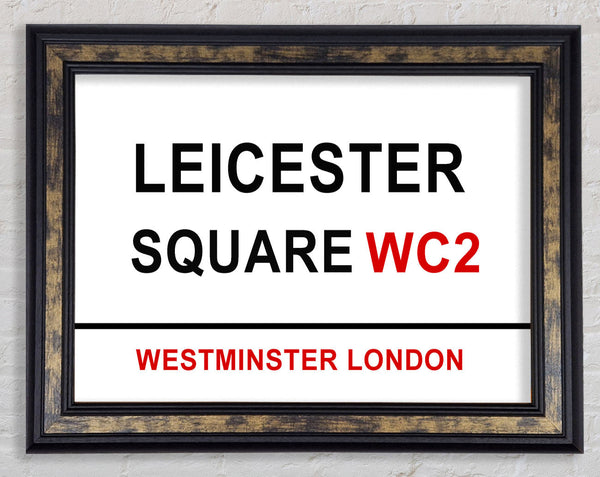 Leicester Square Signs Framed Print