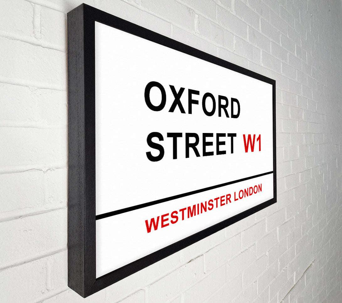  A Canvas Print of Oxford Street Signs Canvas Wall Art