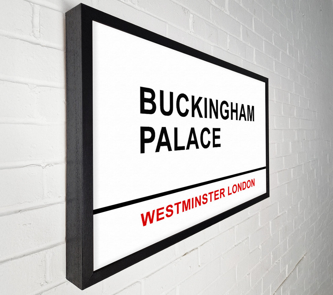  A Canvas Print of Buckingham Palace Signs Canvas Wall Art