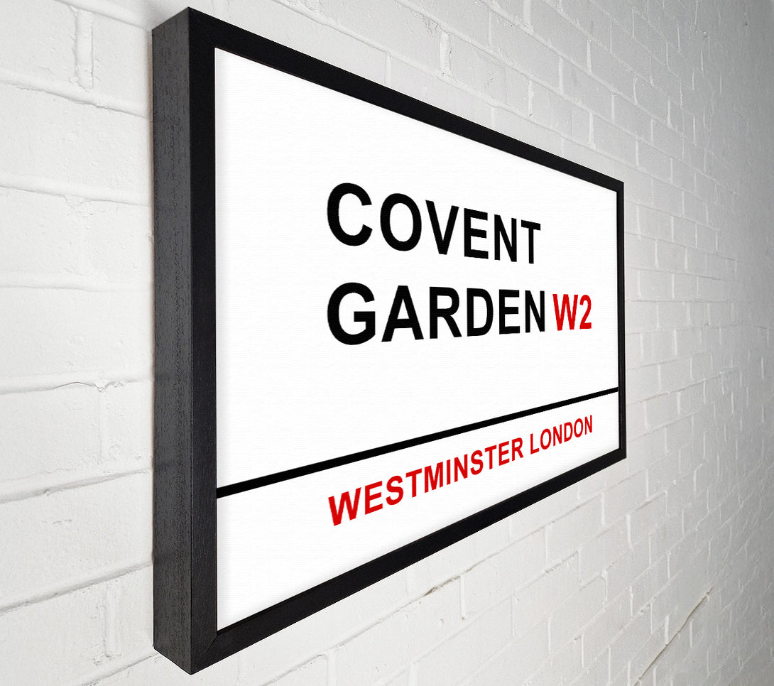  A Canvas Print of Covent Garden Signs Canvas Print