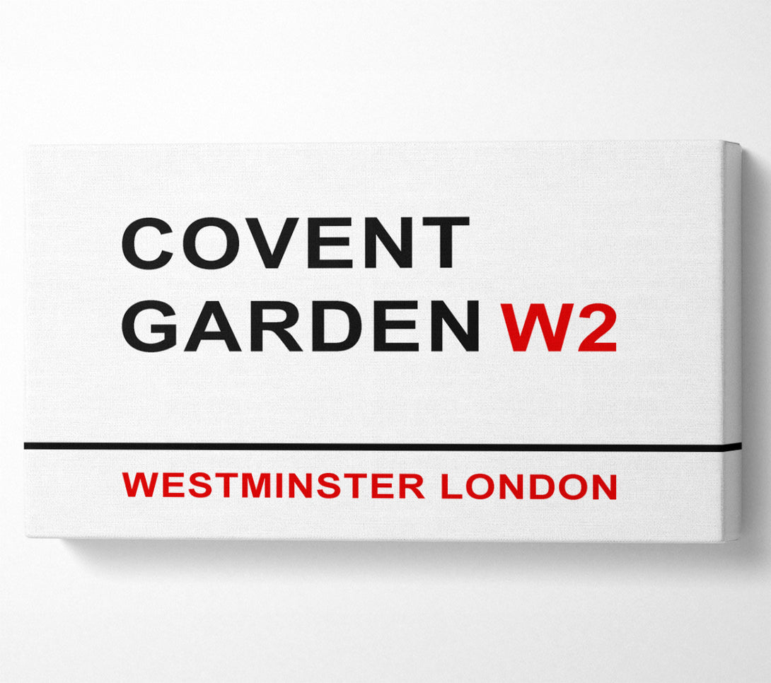  A Canvas Print of Covent Garden Signs Canvas Print