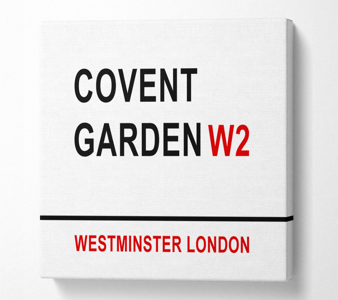  A Canvas Print of Covent Garden Signs Canvas Print