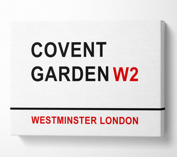  A Canvas Print of Covent Garden Signs Canvas Print