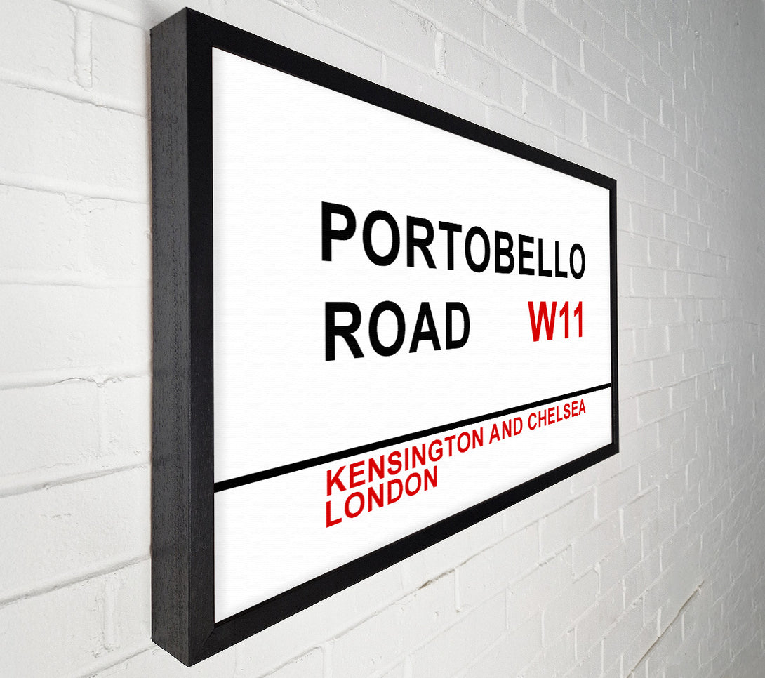  A Canvas Print of Portobello Road Signs Canvas Wall Art