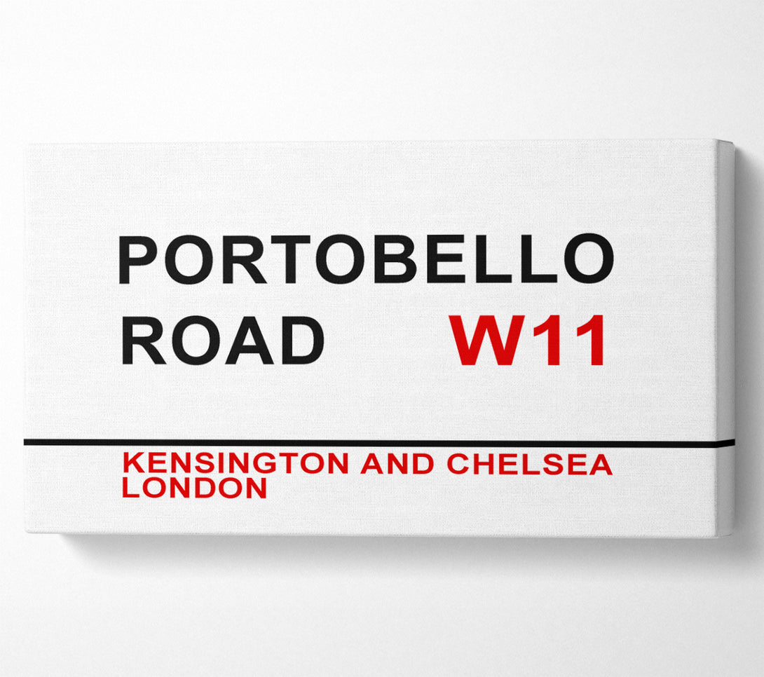  A Canvas Print of Portobello Road Signs Canvas Wall Art