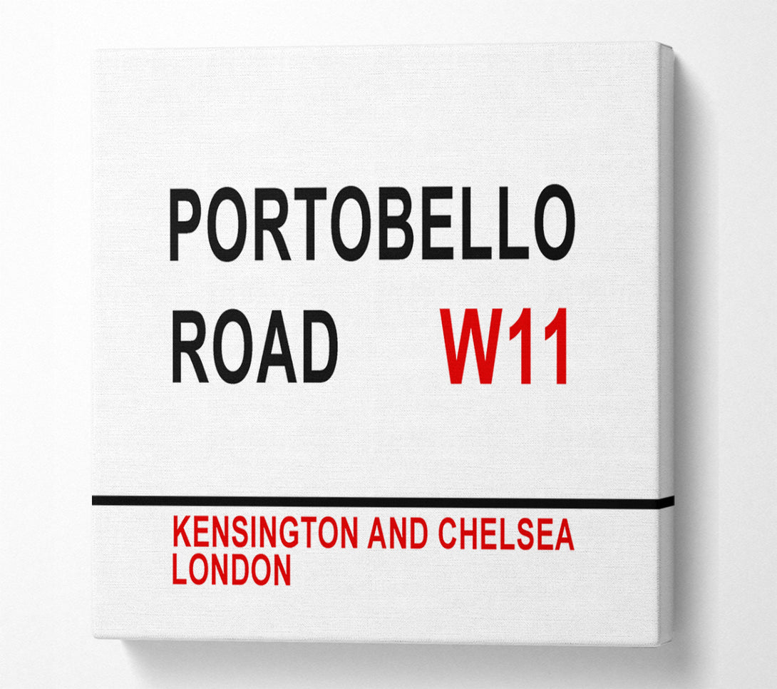  A Canvas Print of Portobello Road Signs Canvas Wall Art