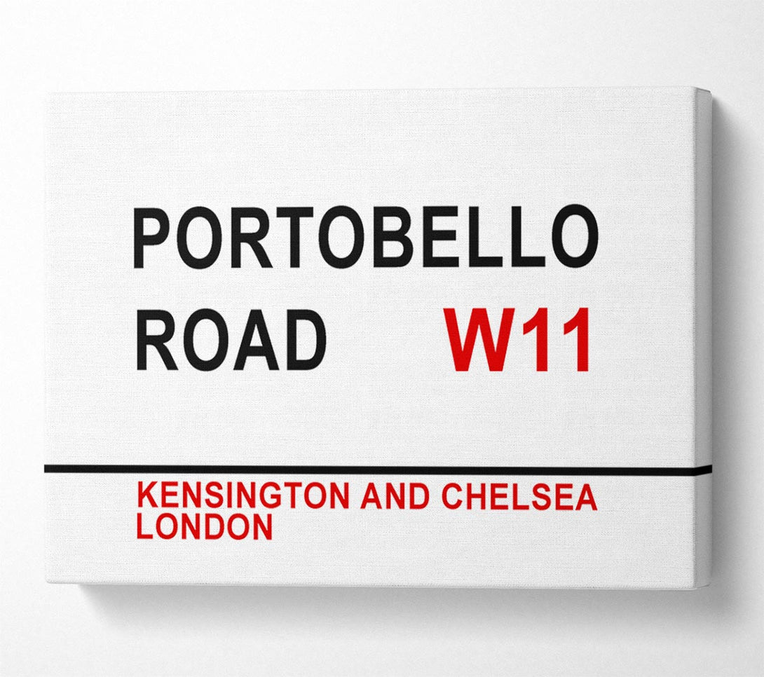  A Canvas Print of Portobello Road Signs Canvas Wall Art