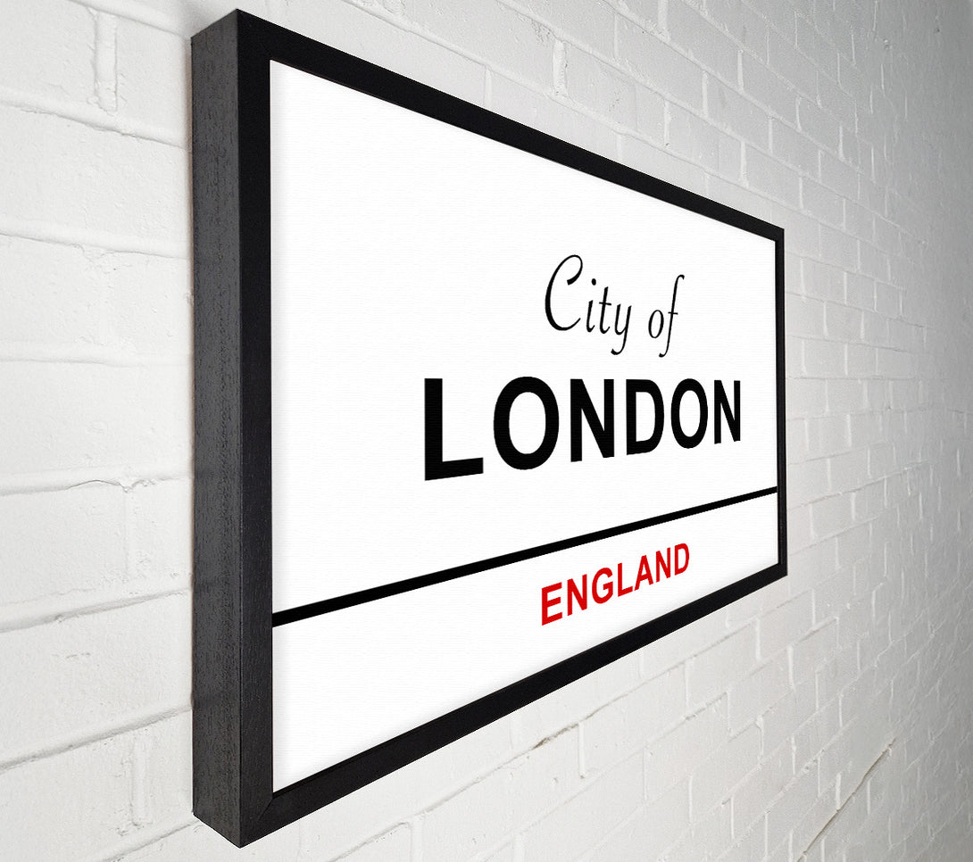  A Canvas Print of City Of London Signs Canvas Art