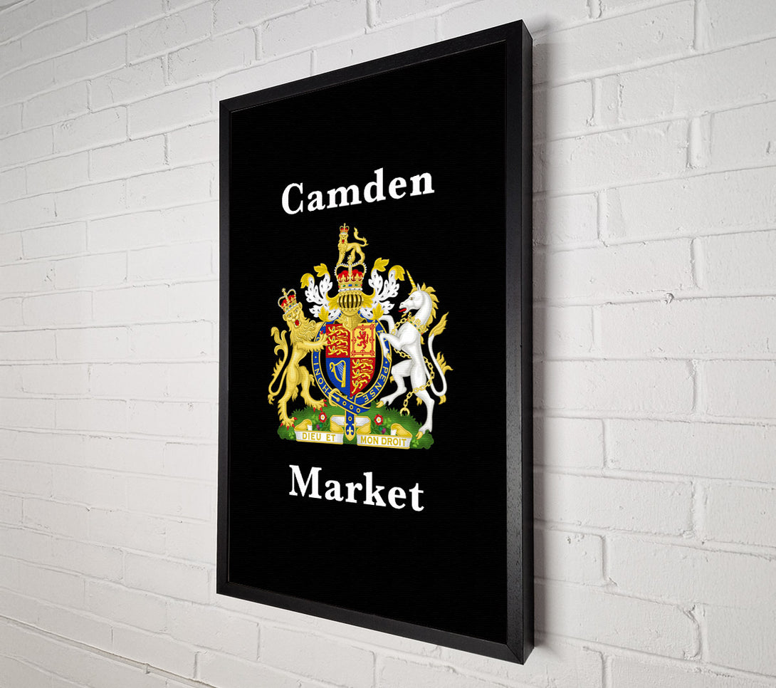  A Canvas Print of Camden Market Emblem Signs Canvas Print