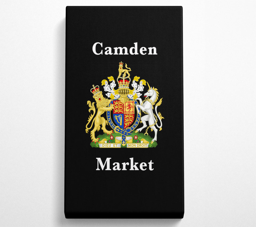  A Canvas Print of Camden Market Emblem Signs Canvas Print