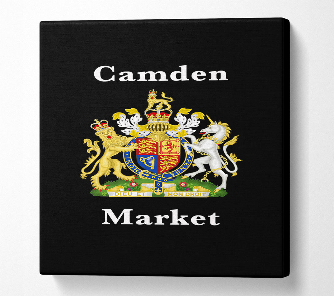  A Canvas Print of Camden Market Emblem Signs Canvas Print
