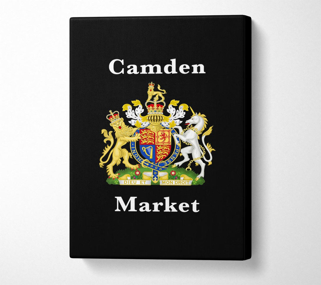  A Canvas Print of Camden Market Emblem Signs Canvas Print