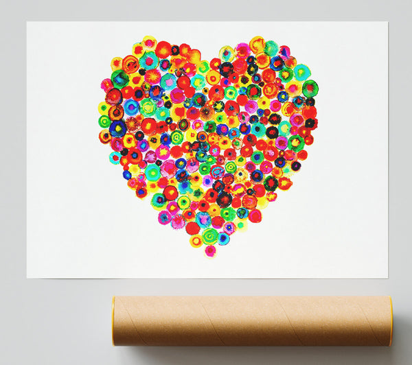 Colourful Heart Poster