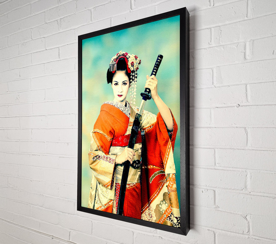  A Canvas Print of Samuria Warrior Canvas Art