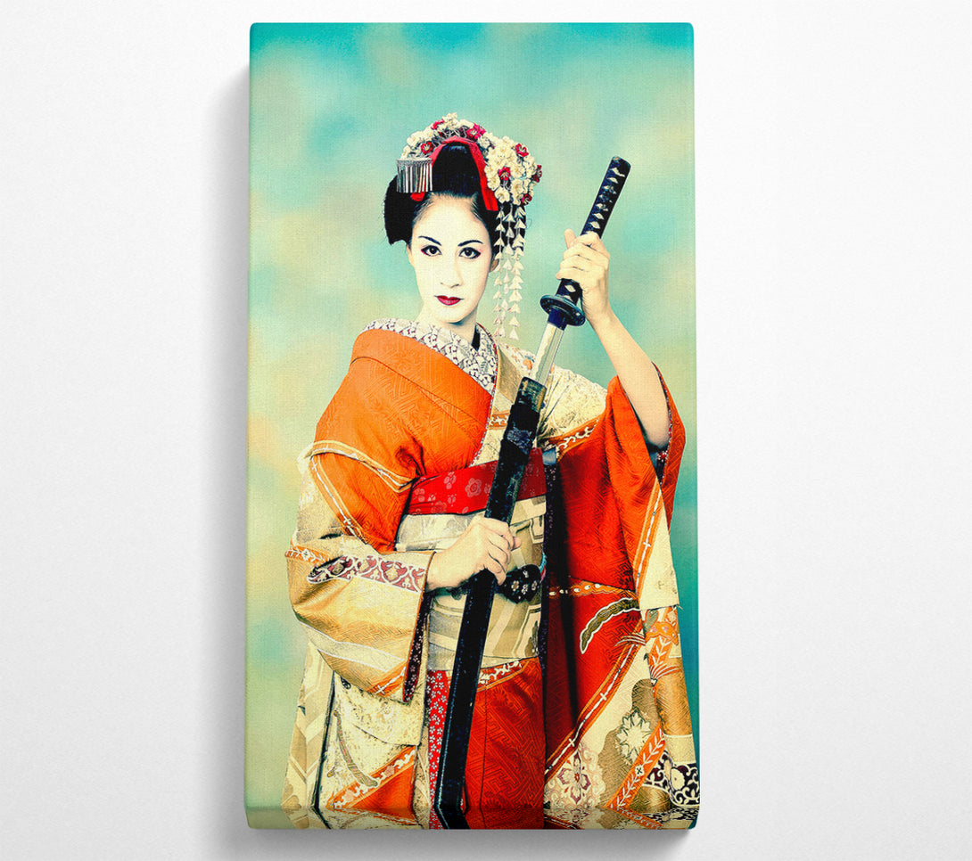  A Canvas Print of Samuria Warrior Canvas Art
