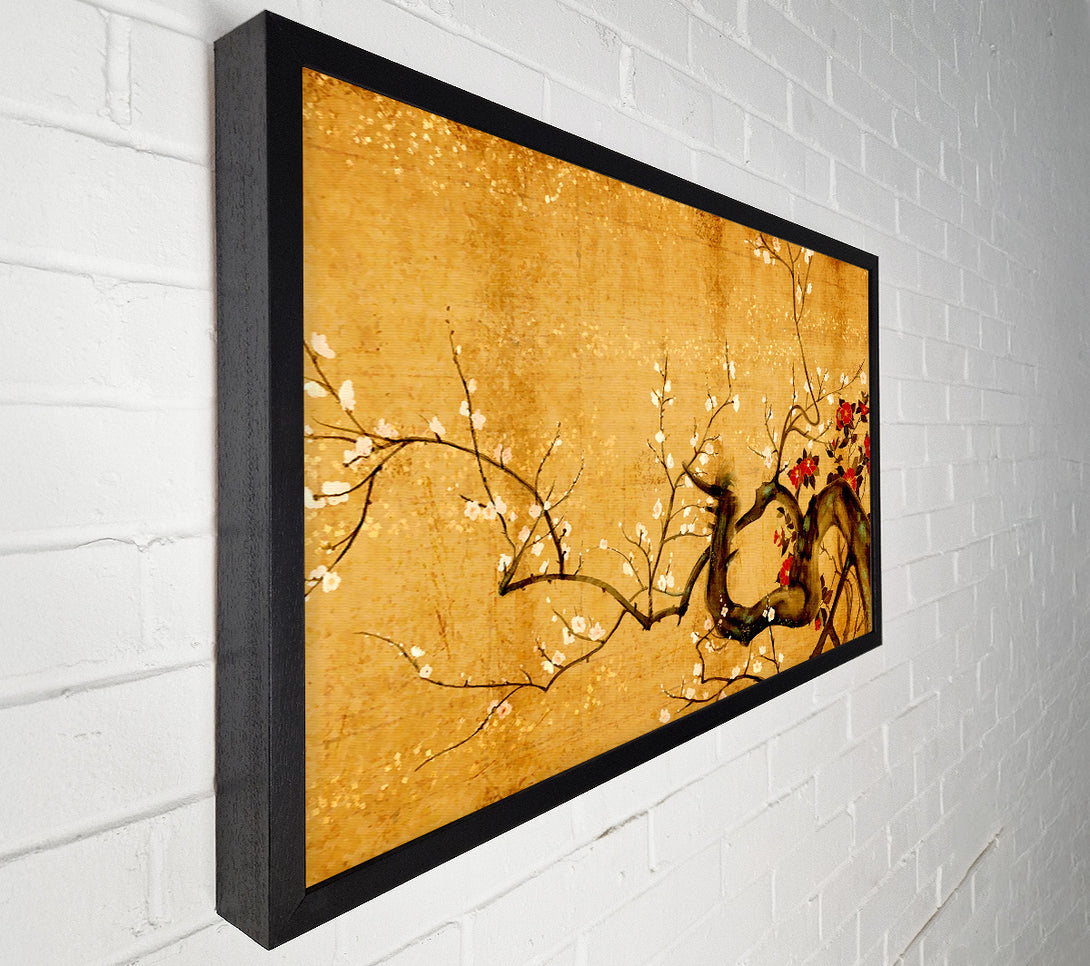  A Canvas Print of Japanese Flowers Canvas Print