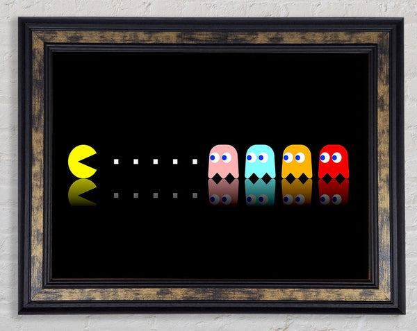 Pacman Ghosts Framed Print