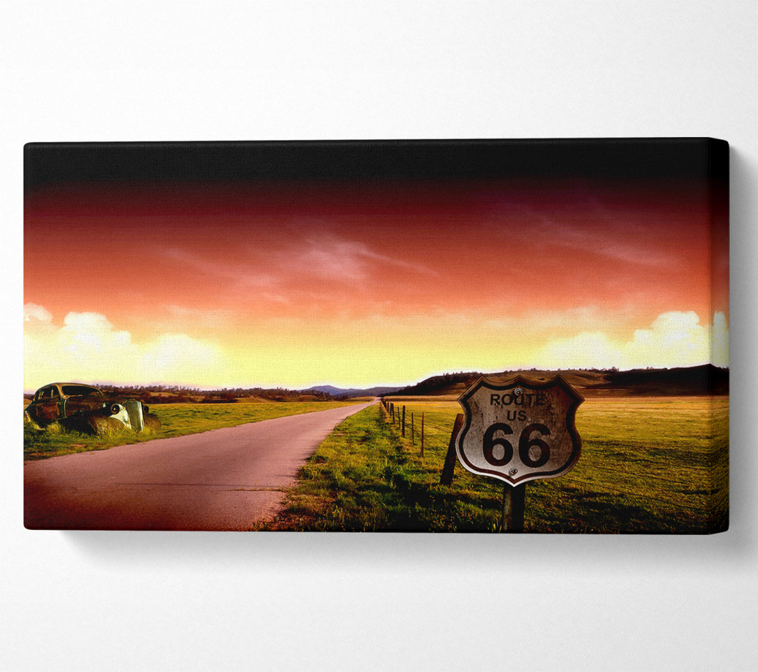  A Canvas Print of Drive Route 66 Canvas Wall Art