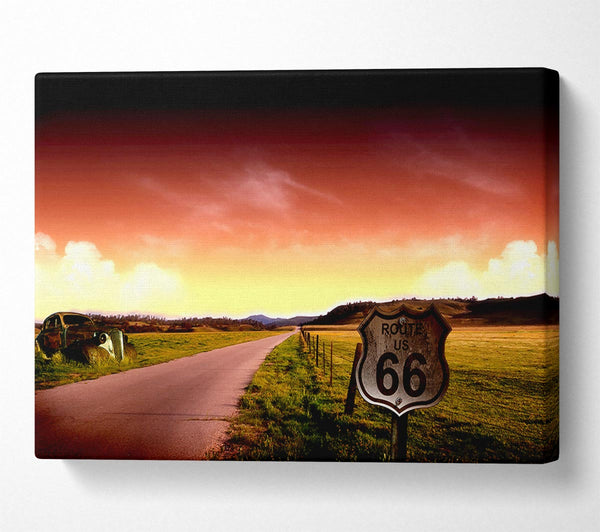  A Canvas Print of Drive Route 66 Canvas Wall Art