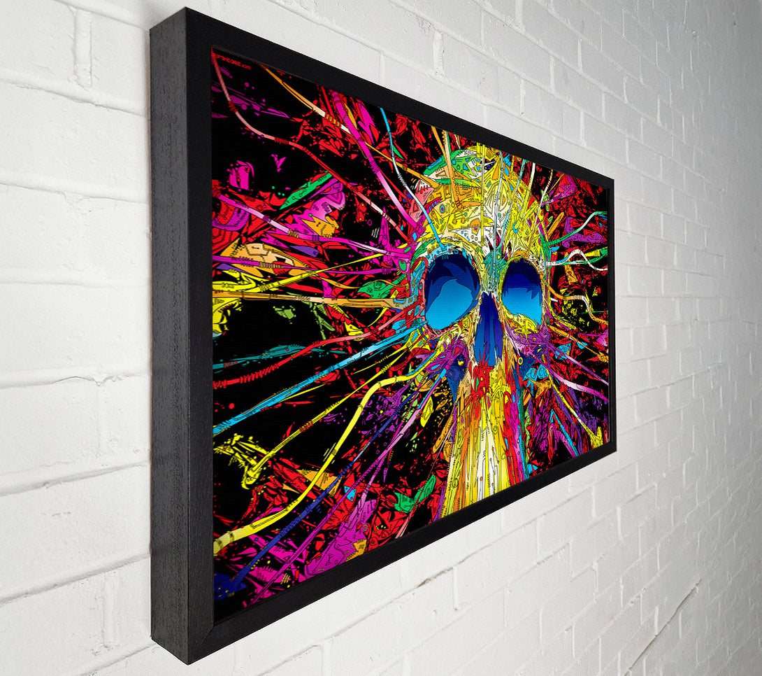  A Canvas Print of Skulls Colorful Canvas Art