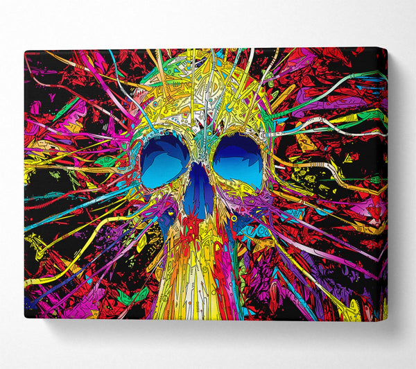  A Canvas Print of Skulls Colorful Canvas Art