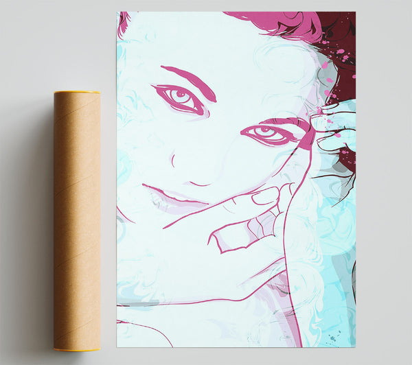 Pink Face Babe Print