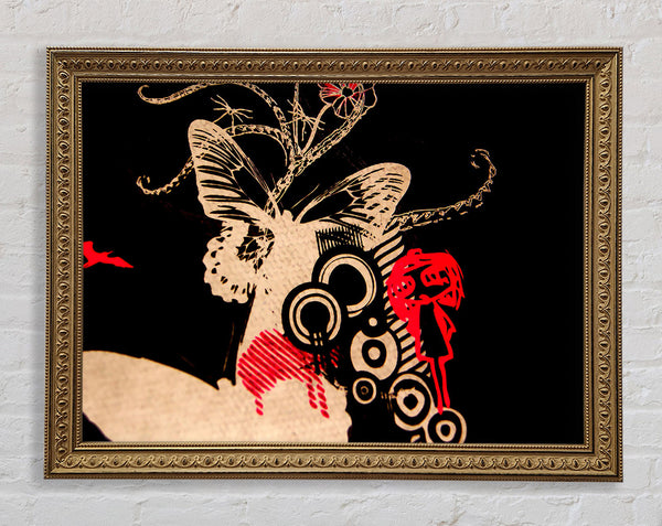 Fairy Tail Butterfly Framed Print
