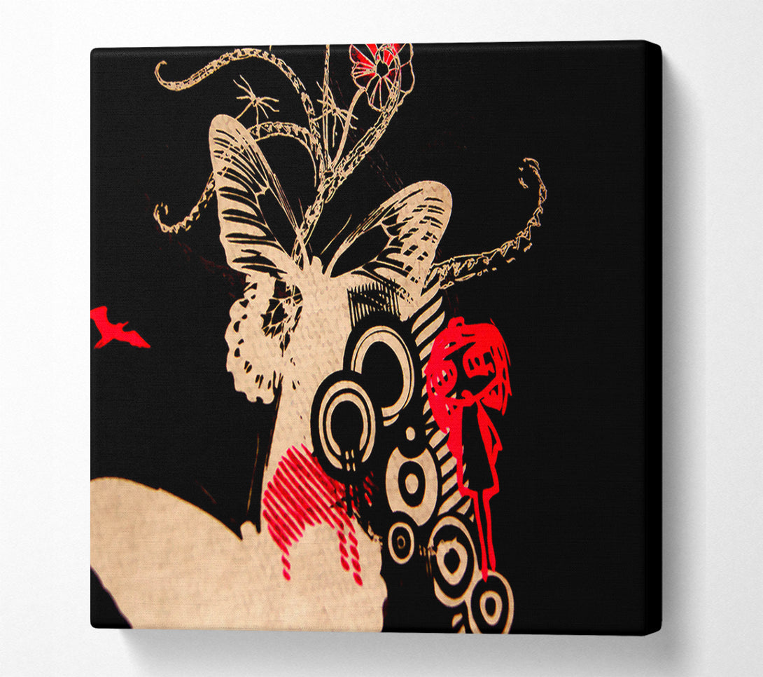  A Canvas Print of Fairy Tail Butterfly Canvas Art