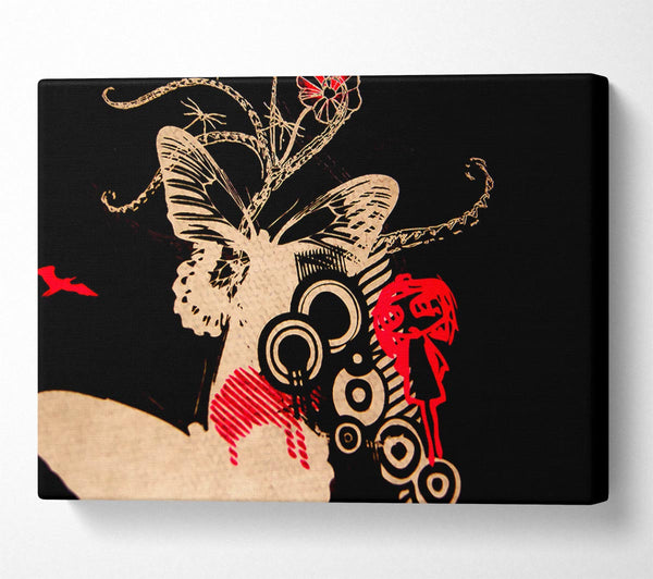  A Canvas Print of Fairy Tail Butterfly Canvas Art