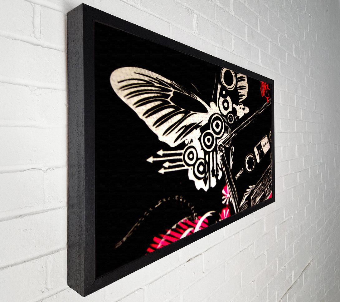  A Canvas Print of Tape Butterfly Canvas Print