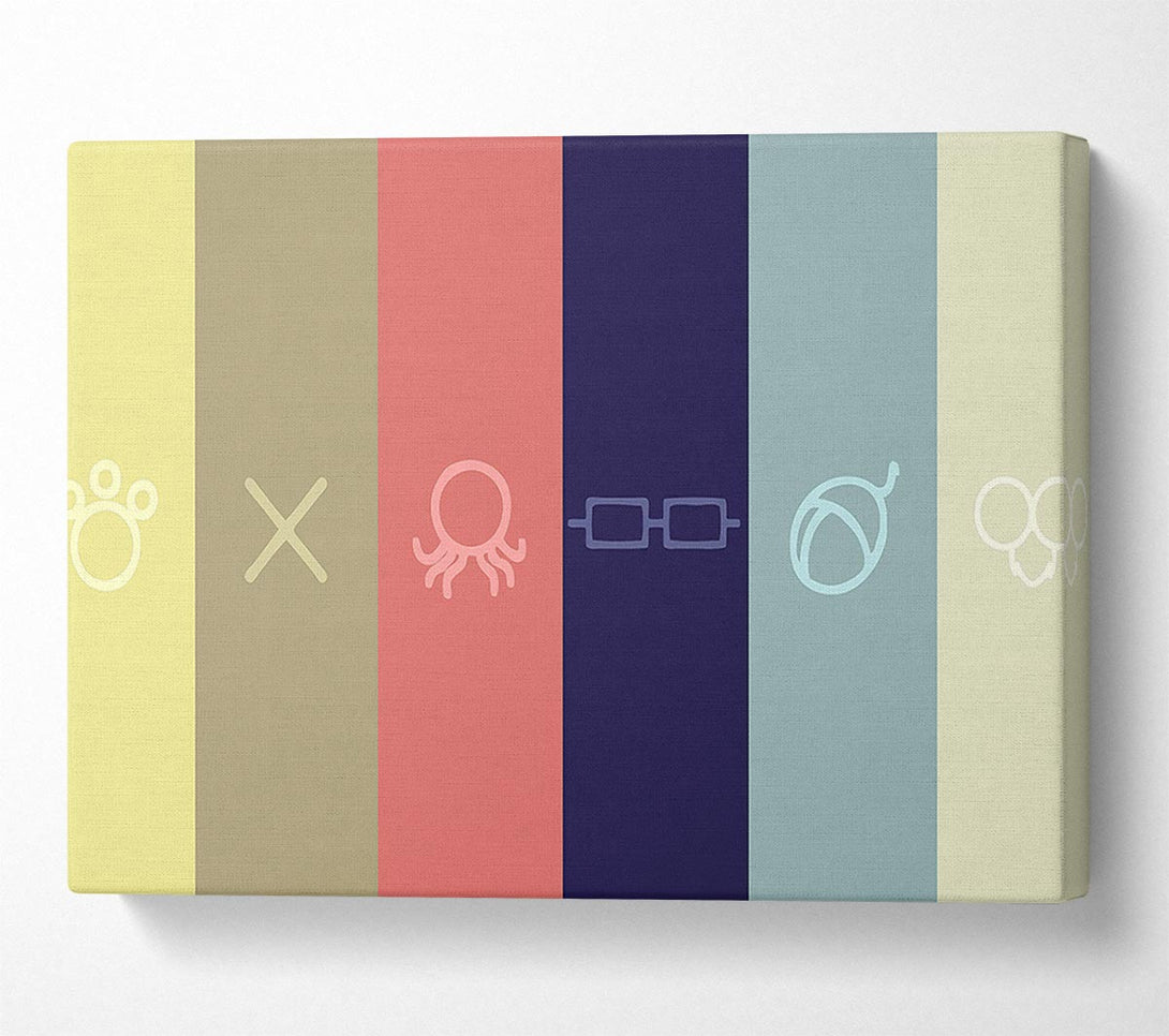  A Canvas Print of Symbols Canvas Print