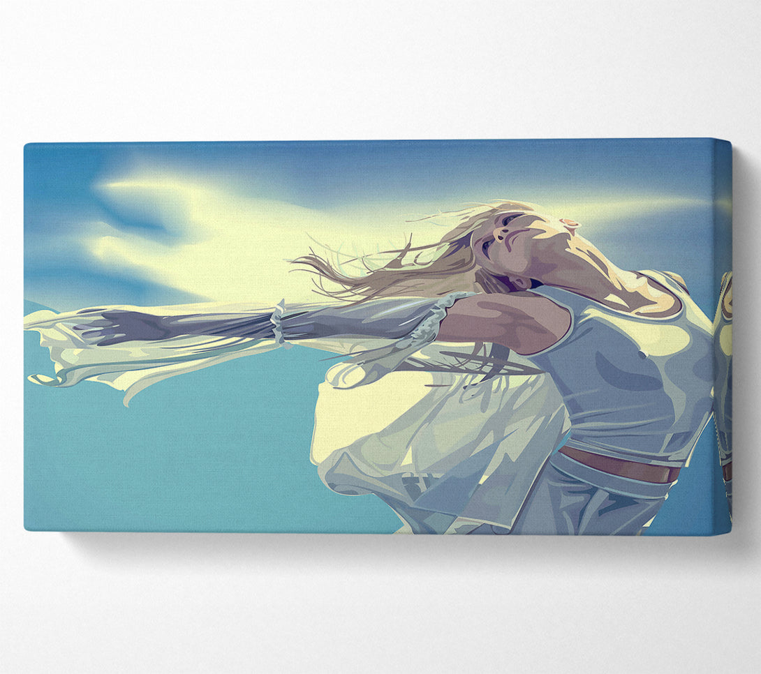  A Canvas Print of Wind Babe Canvas Art