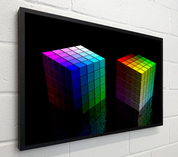 Colourful Cubes Black