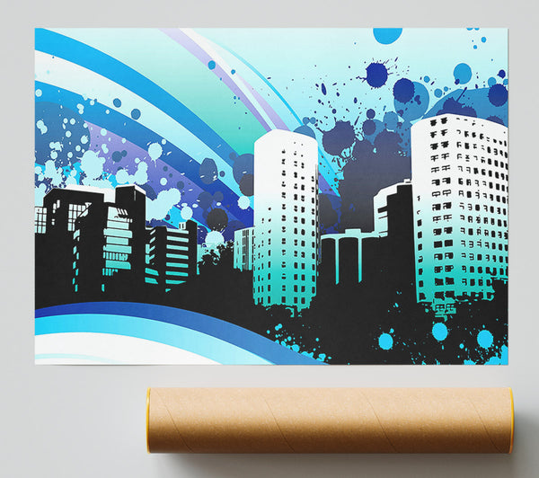 Blue City Print