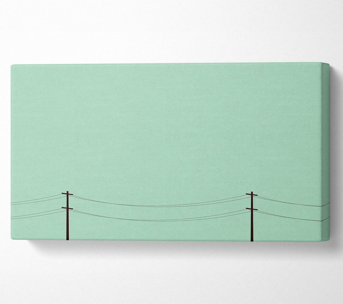  A Canvas Print of Telegraph Poles Canvas Wall Art