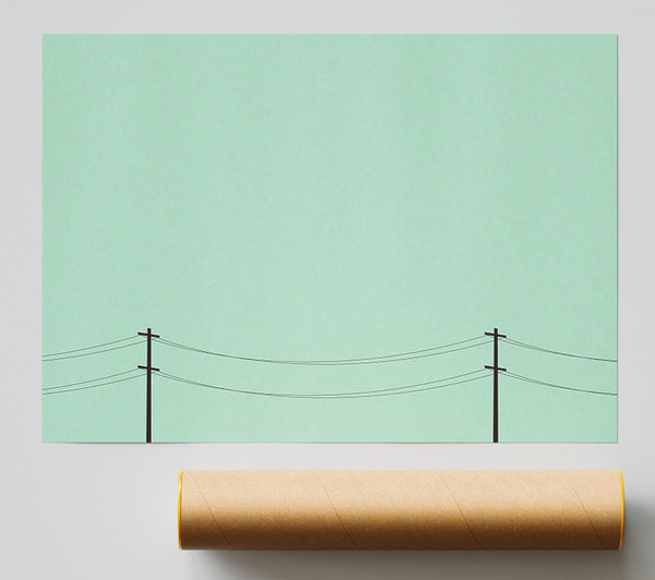 Telegraph Poles Giclee Print