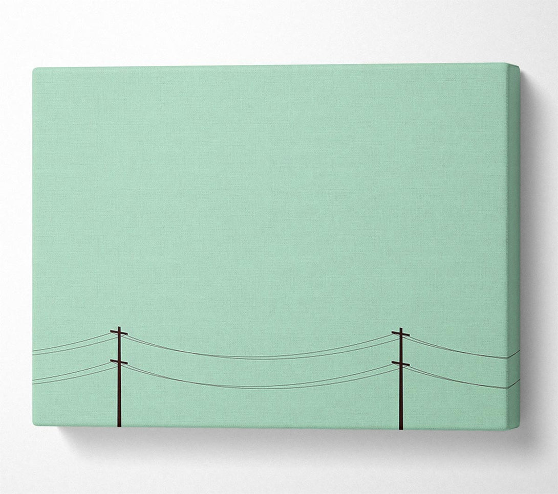  A Canvas Print of Telegraph Poles Canvas Wall Art