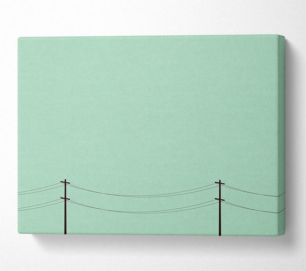  A Canvas Print of Telegraph Poles Canvas Wall Art