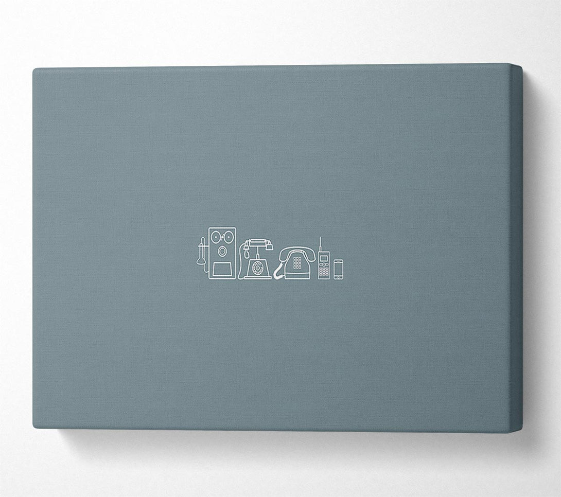  A Canvas Print of Phone Evolution Canvas Wall Art