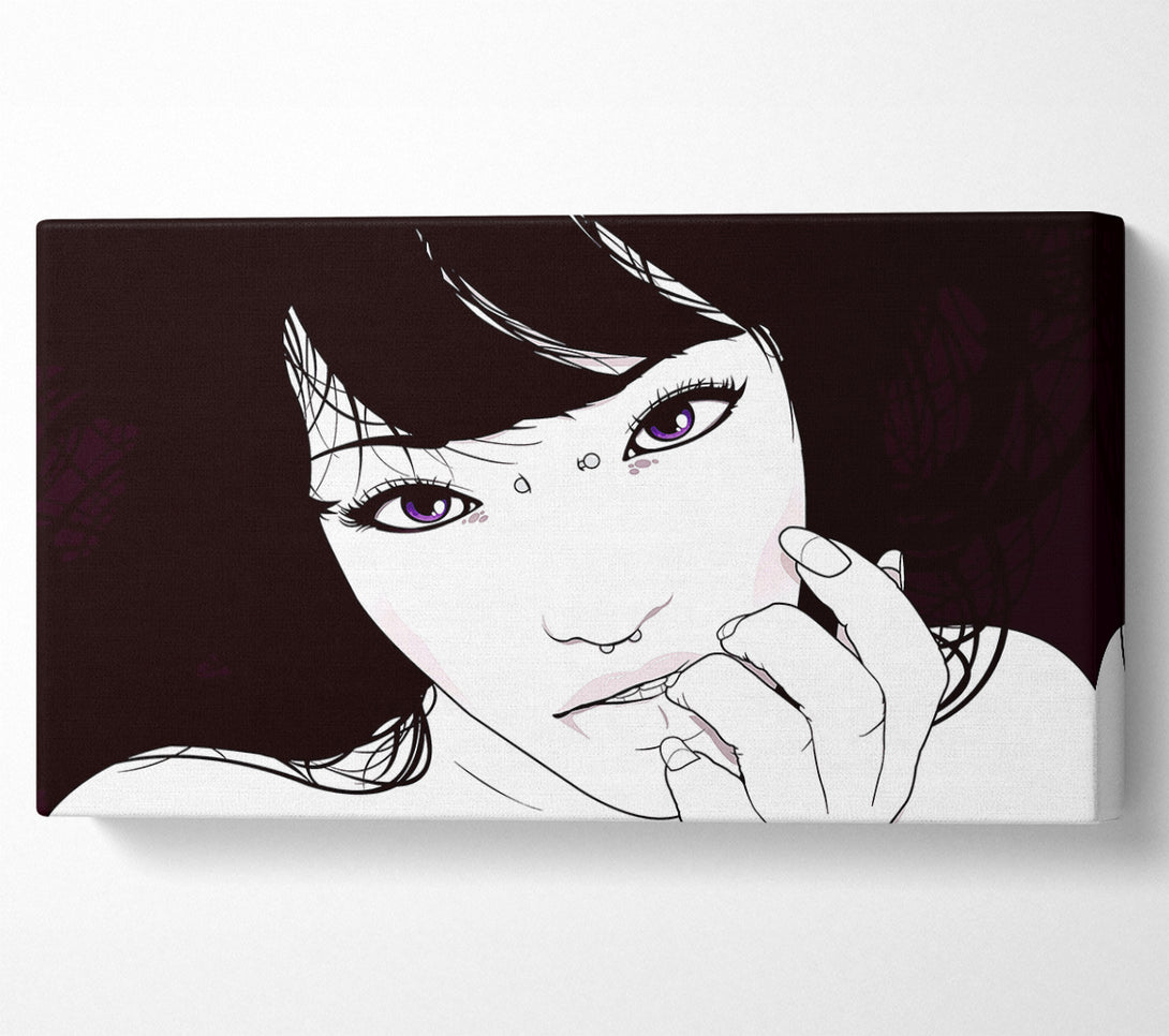  A Canvas Print of Girl Portrait Canvas Art