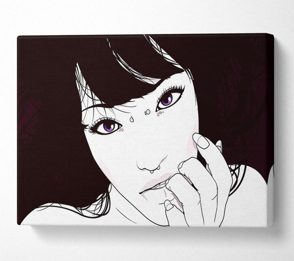  A Canvas Print of Girl Portrait Canvas Art