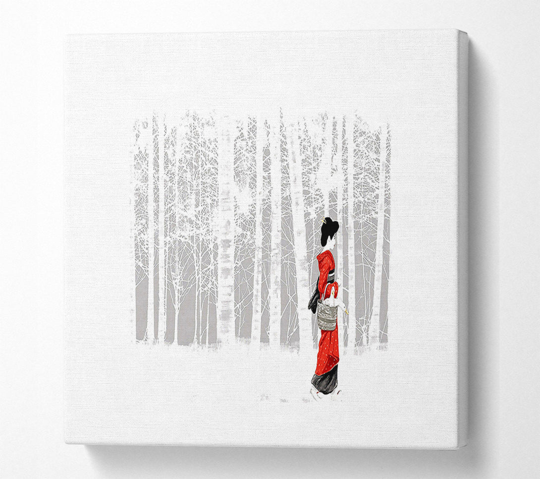  A Canvas Print of Geisha Canvas Print