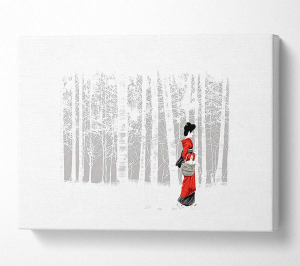  A Canvas Print of Geisha Canvas Print