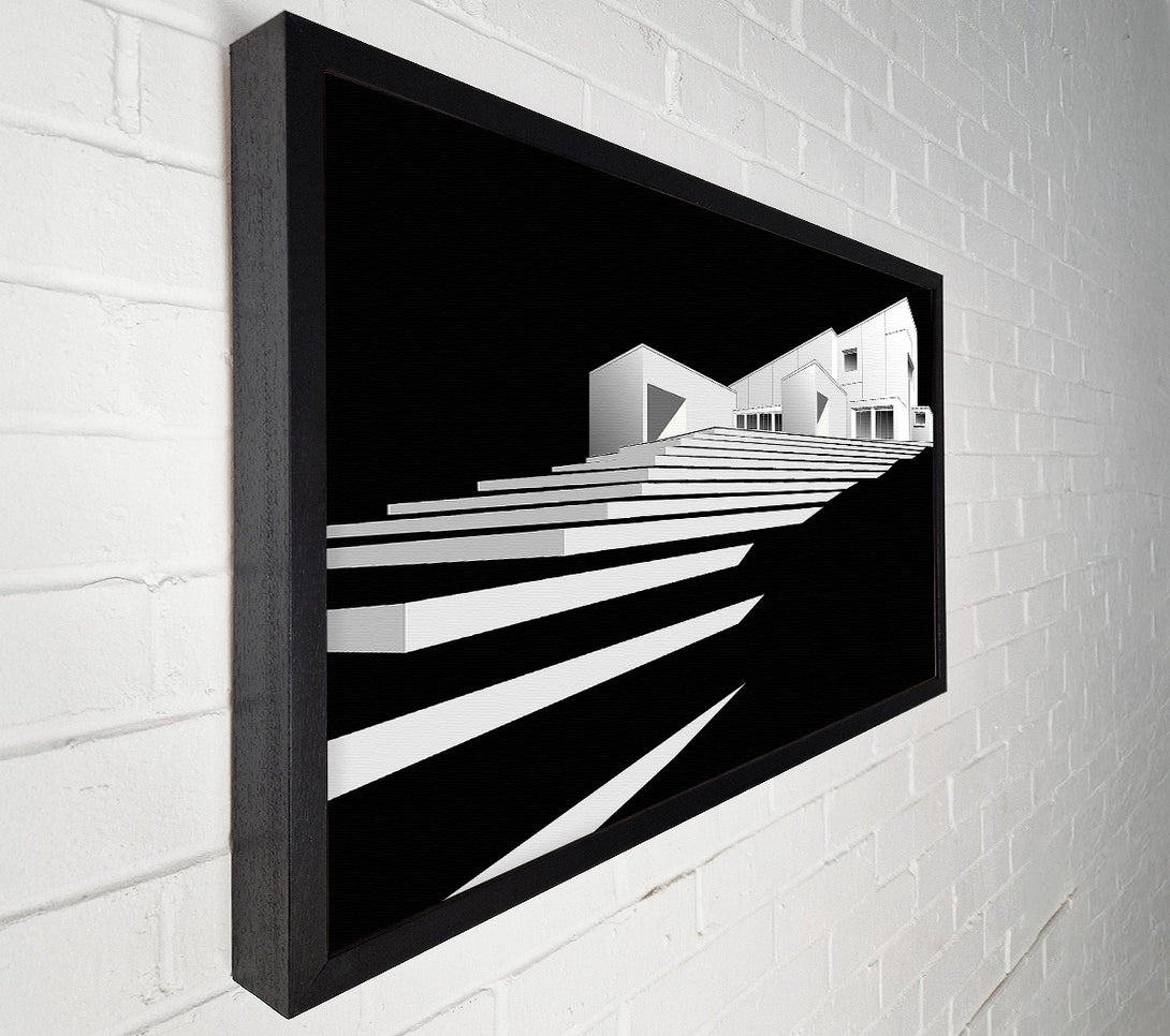  A Canvas Print of 3D Building Model Canvas Print