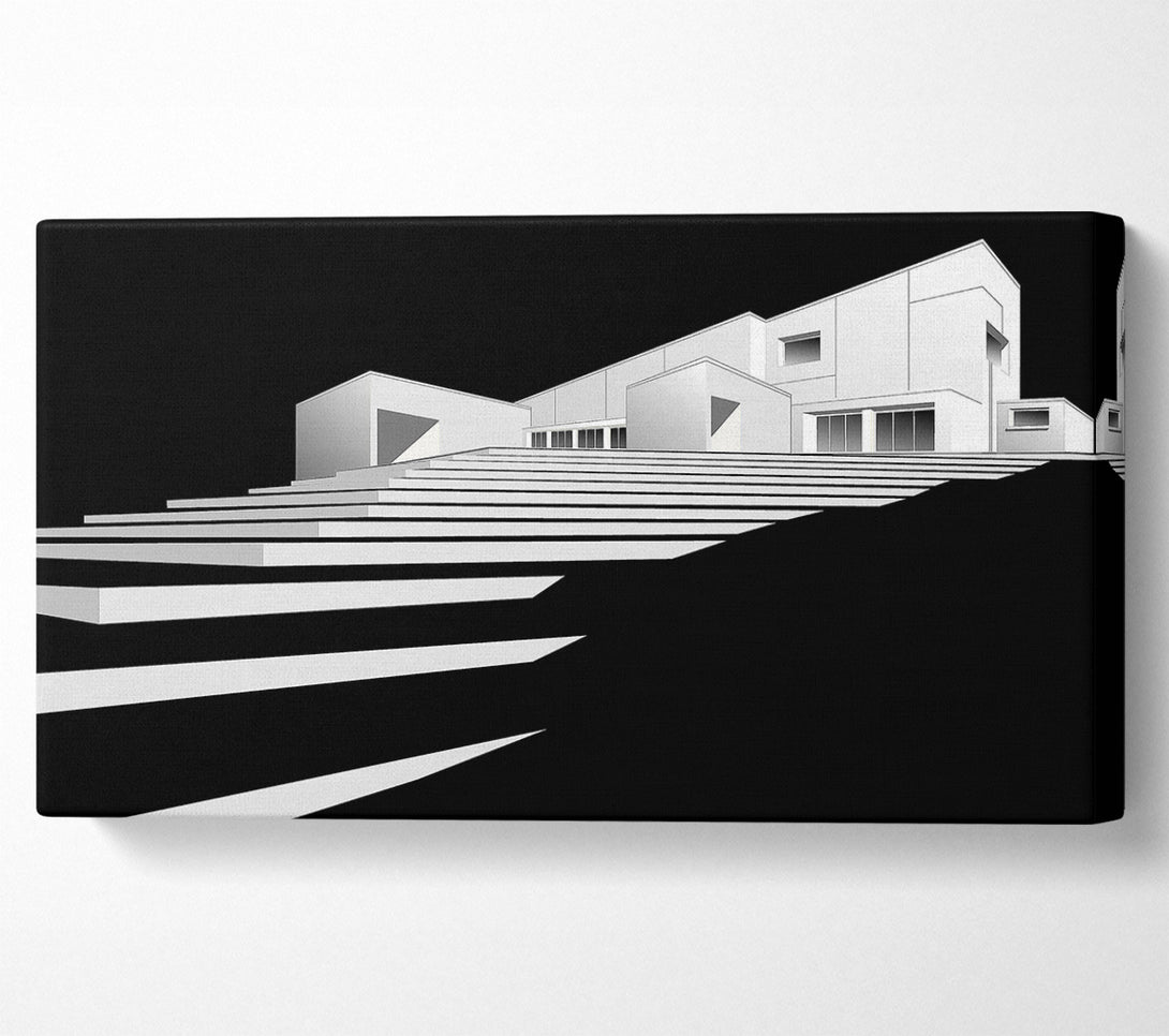  A Canvas Print of 3D Building Model Canvas Print