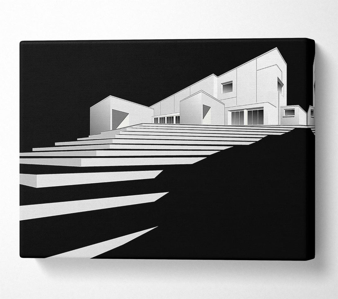  A Canvas Print of 3D Building Model Canvas Print