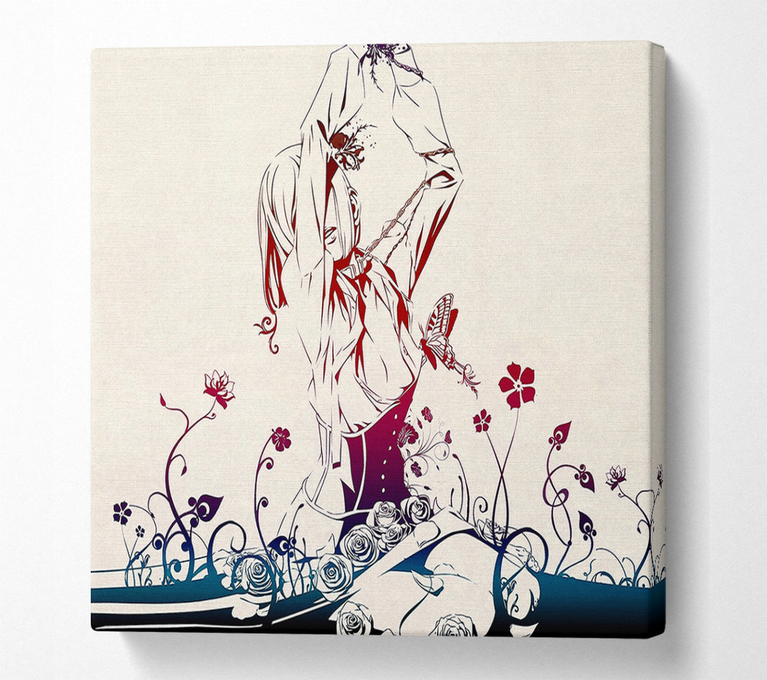  A Canvas Print of Red Garden Anime Canvas Print